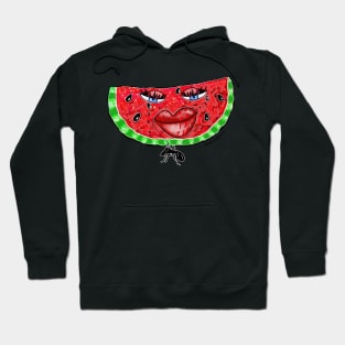 Juicy Watermelon Face Hoodie